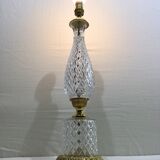 Crystal and bronze lamp base