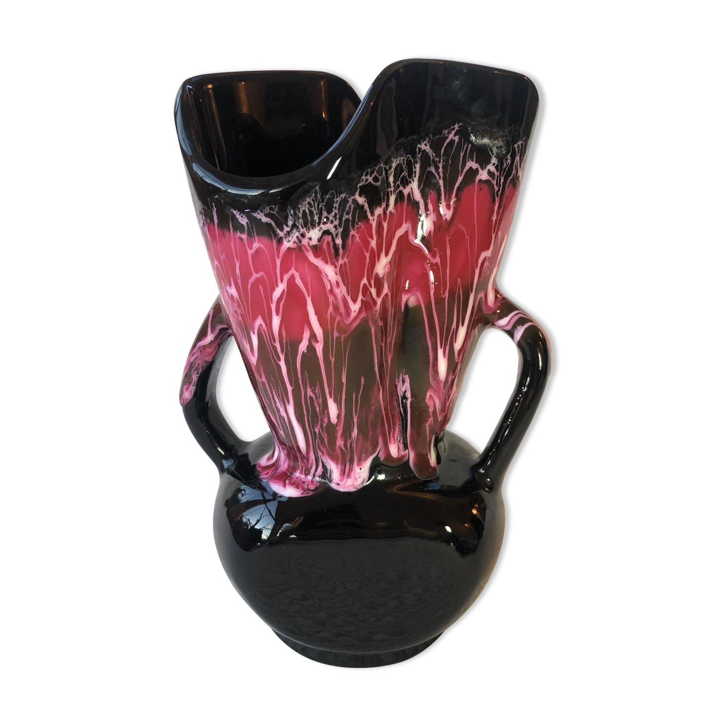 Vallauris foam ceramic vase