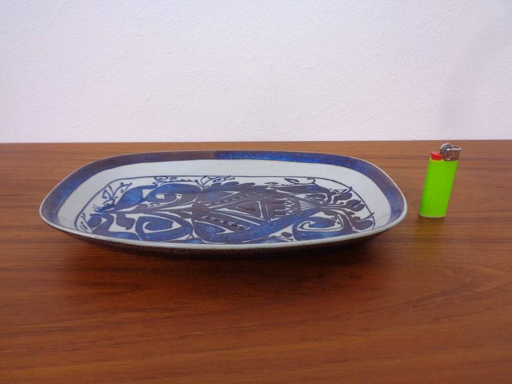 Ceramic 426-2841 Aluminia Plate by Kari Christensen for Royal Copenhagen, Denmark