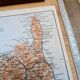 Corsica, original map printed in 1906.