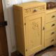 Asymmetrical vintage chest of drawers