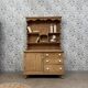 Antique English two-body buffet in solid pine (renovated)