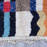 Authentic Moroccan wool rug handwoven, 250x150 cm