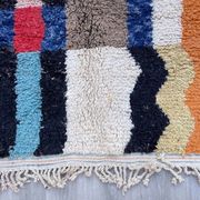 Authentic Moroccan wool rug handwoven, 250x150 cm