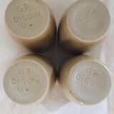 4 glasses Digoin in sandstone