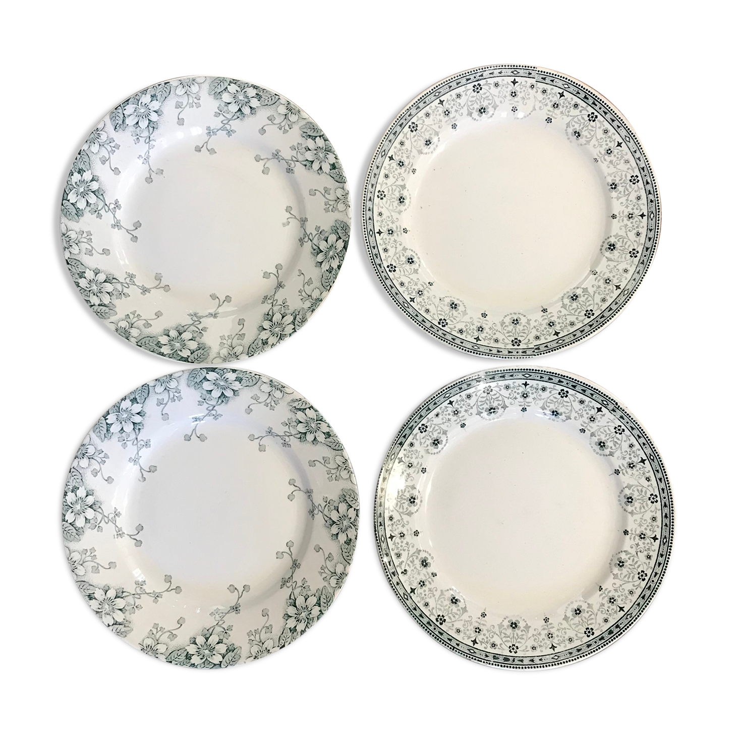 4 plates for dessert Saint Amand