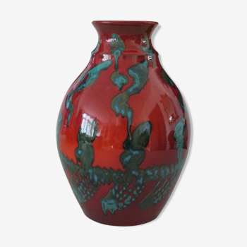 Vase en céramique vintage du 20ème siècle, italie, 1980s