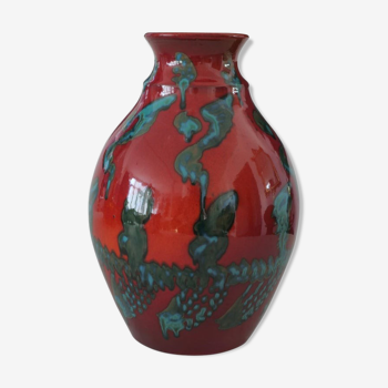 Vintage ceramic vase of the 20th century, Italy, 1980s