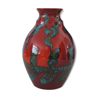 Vintage ceramic vase of the 20th century, Italy, 1980s