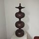 Floor lamp 70s turned wood