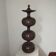 Lampadaire lampe de sol années 70 bois tourné