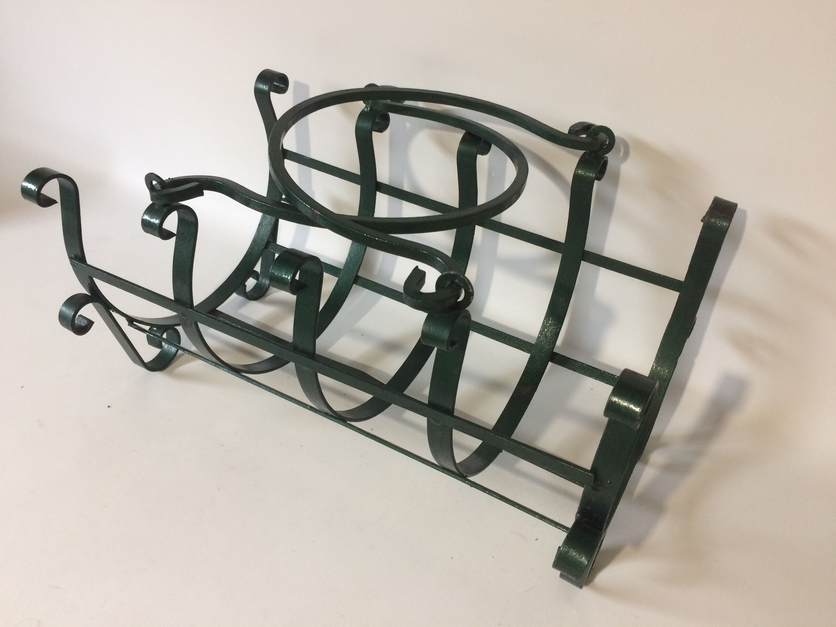 Wrought iron log holder