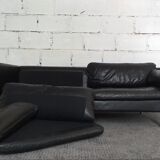 Jorgensen vintage 60s Scandinavian leather sofa