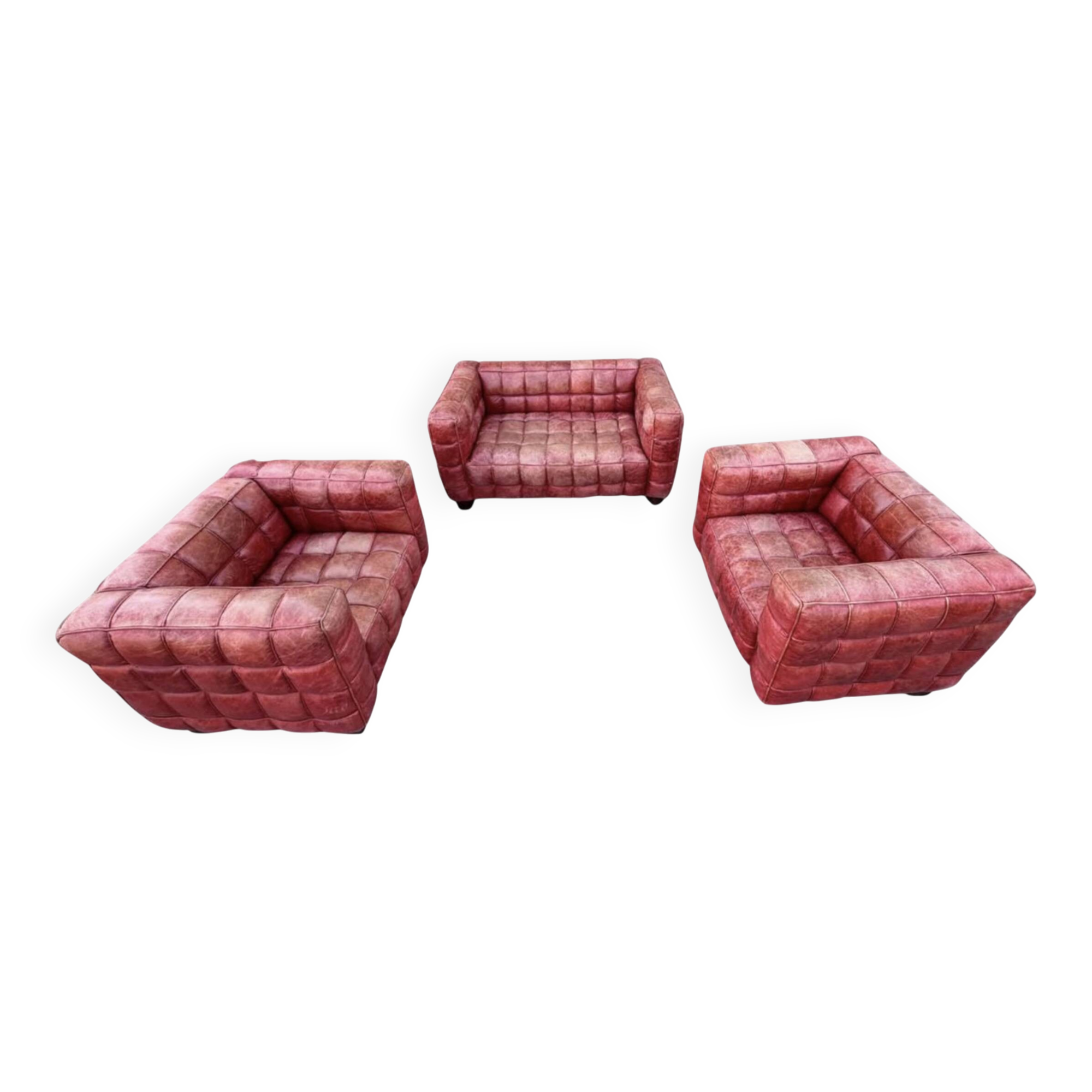 CANAPE FAUTEUIL ROUGE HERMES