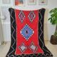 Vintage handmade Boucherouite Berber rug