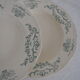 Lot de 5 assiettes creuses en terre de fer