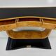 Italian Art Deco Console in Birch Burl and Black Lacquer, Attr. to Borsani, 40s