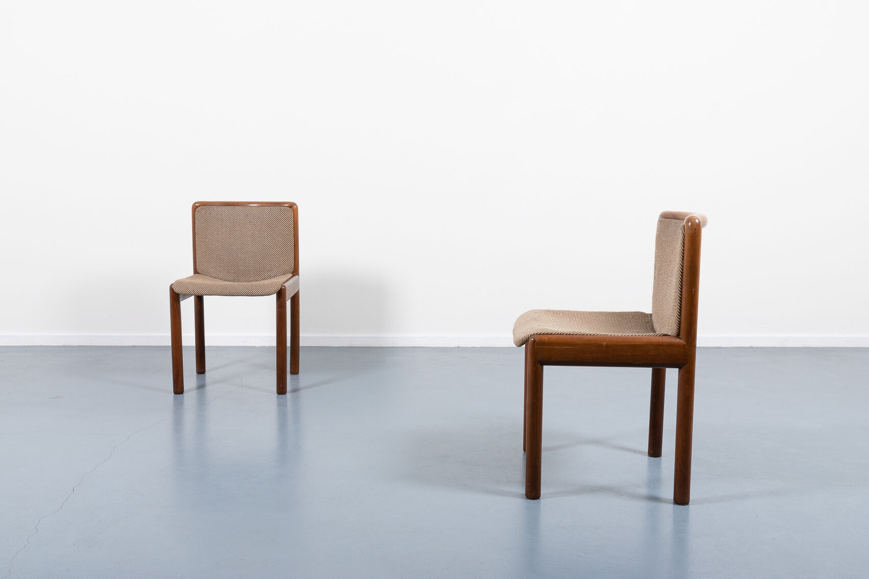 Set of 4 vintage Italian chairs 1970