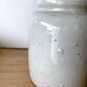 Large white sandstone mustard pot, 5L
