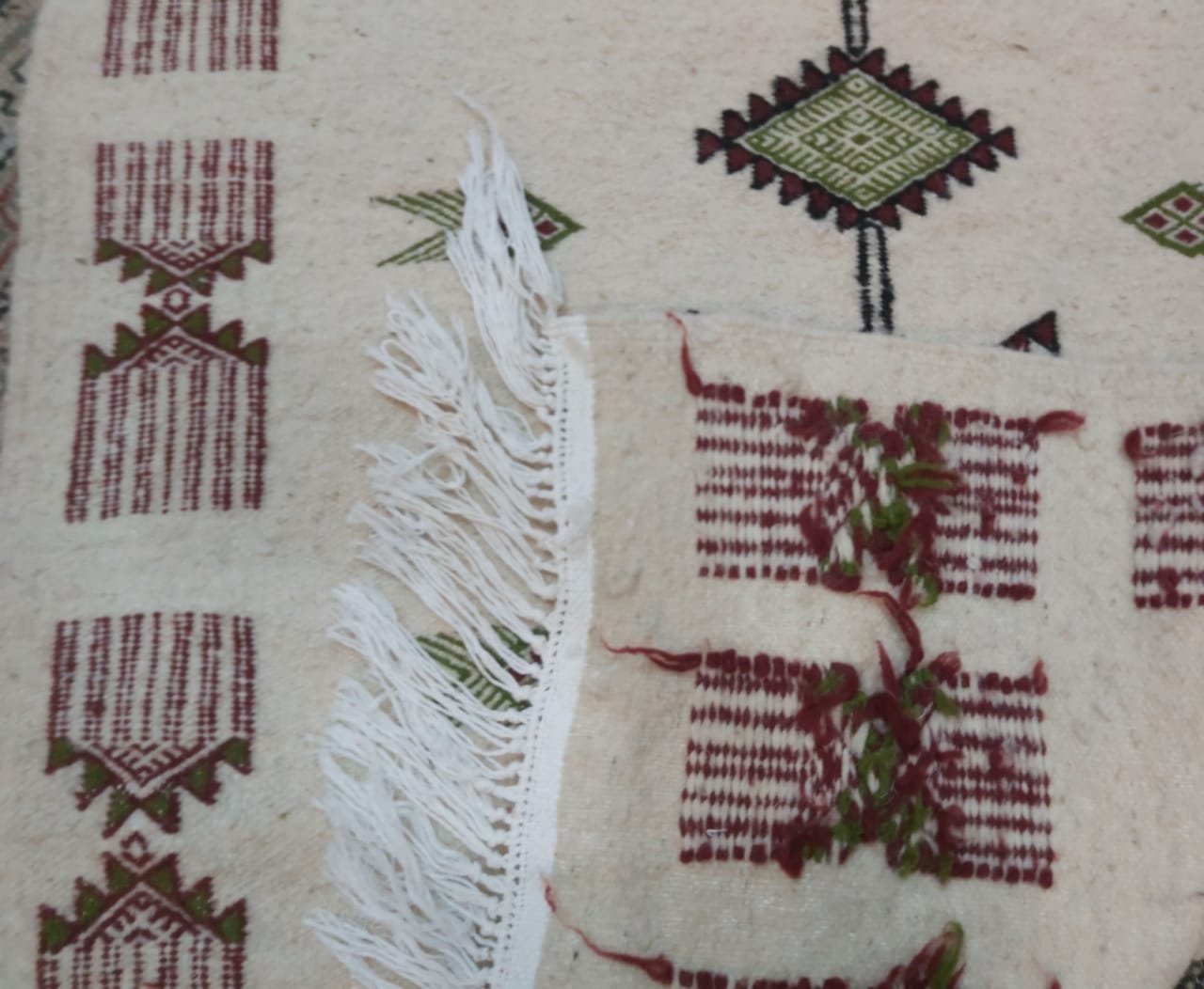 Multicolored handmade kilim carpets