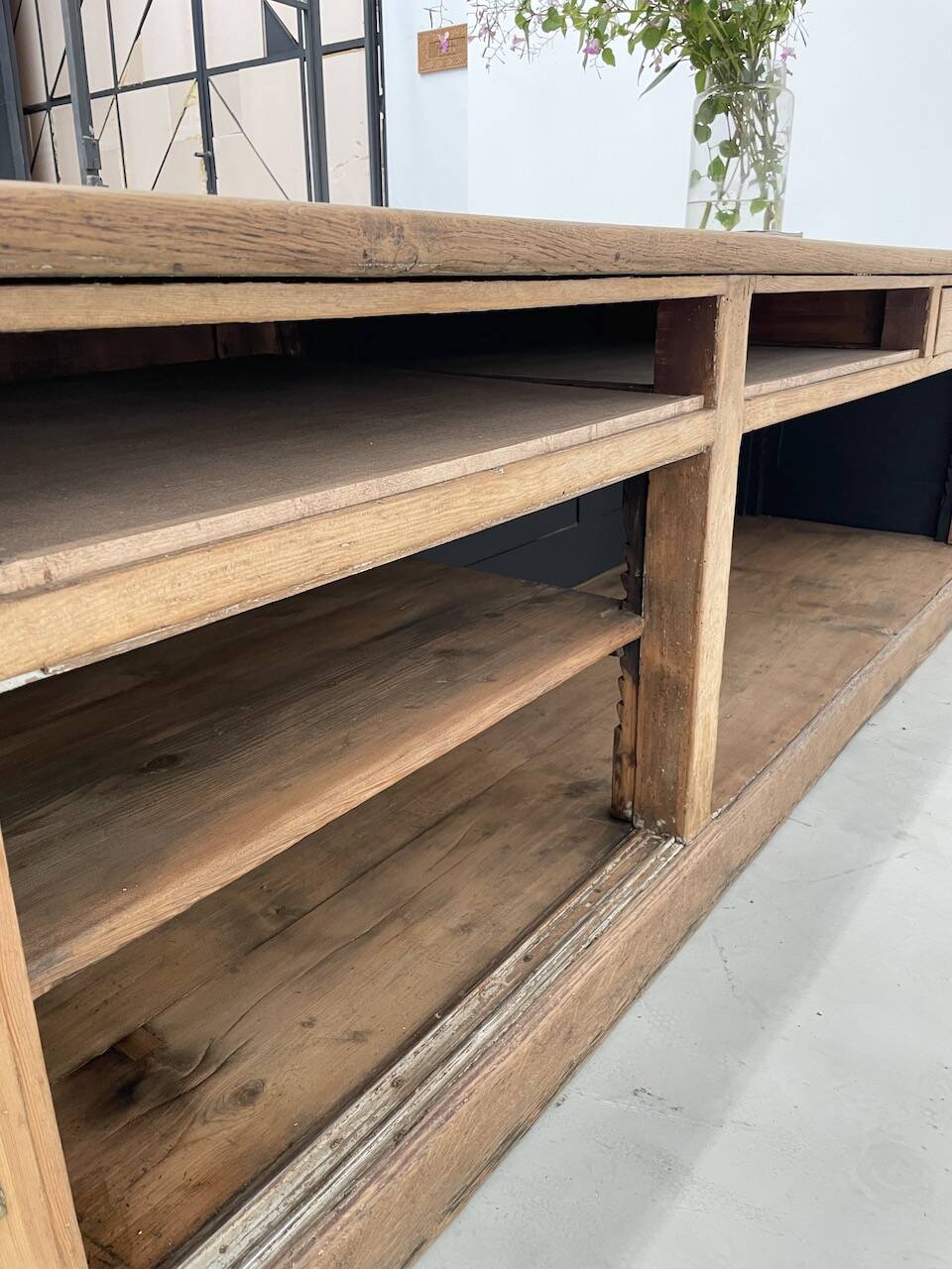 XXL oak and pine counter 350cm