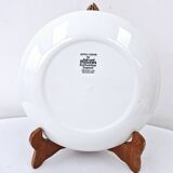 4 pink tie and dye soup plates Royal Tudor potteries Staffordshire England