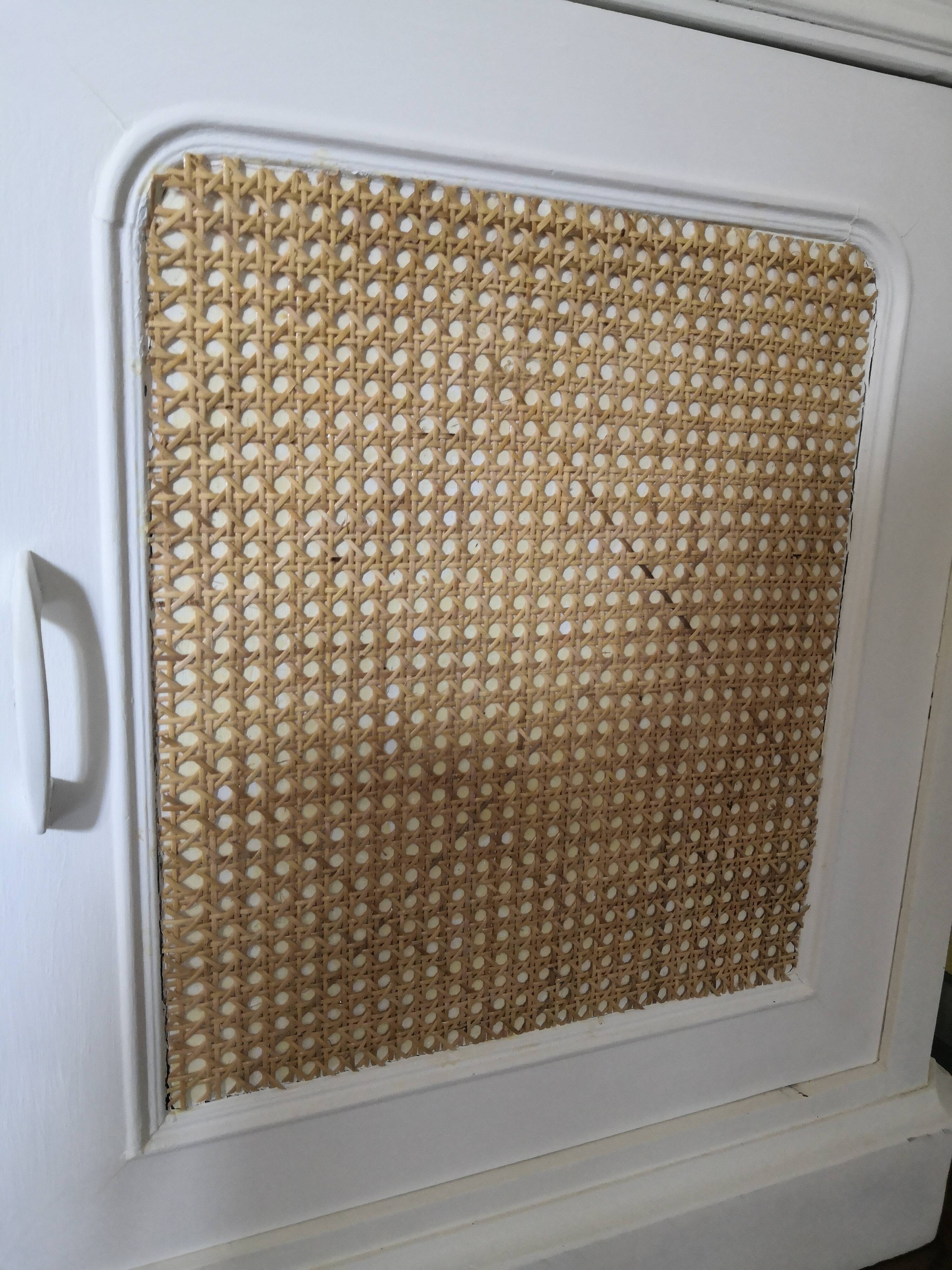 Vintage buffet cupboard restyled cannage