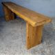 Solid wood bench patinated 140cm