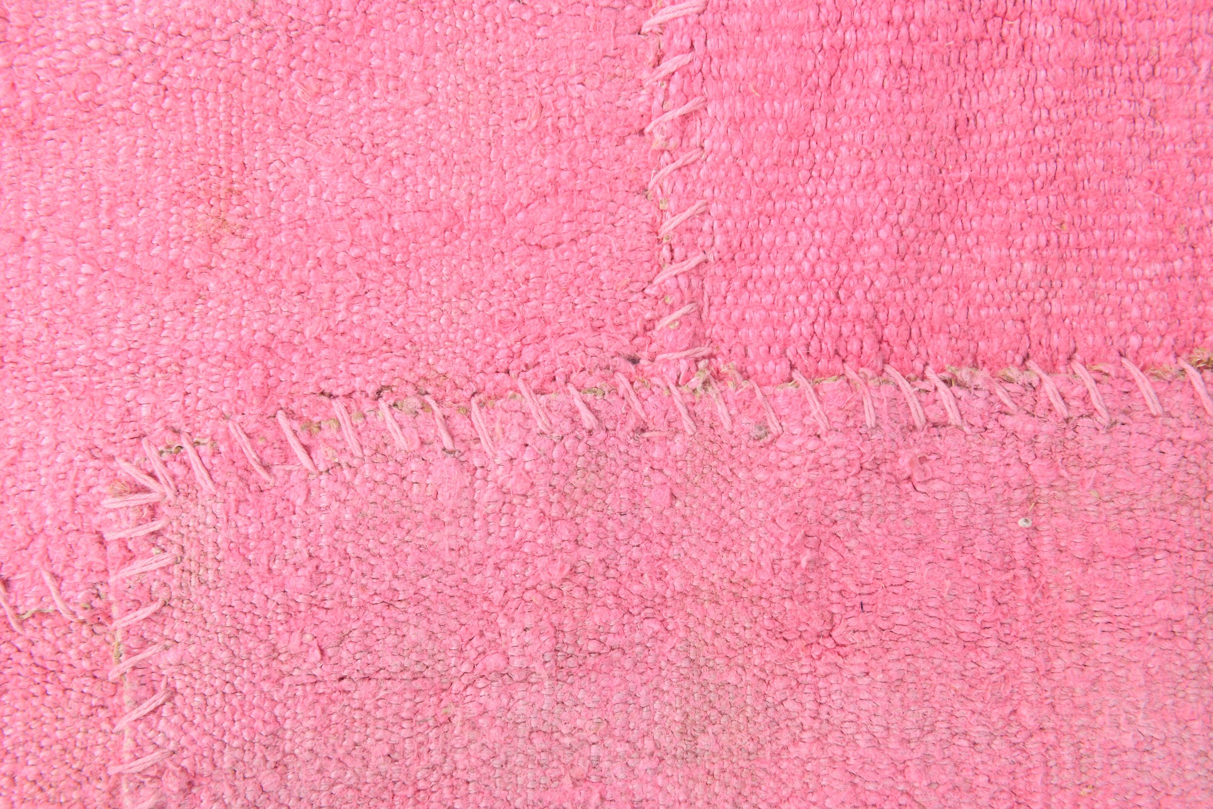 Tapis Kilim rose 7x10, 220x311 cm
