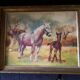 Tableau ancien représentant des chevaux