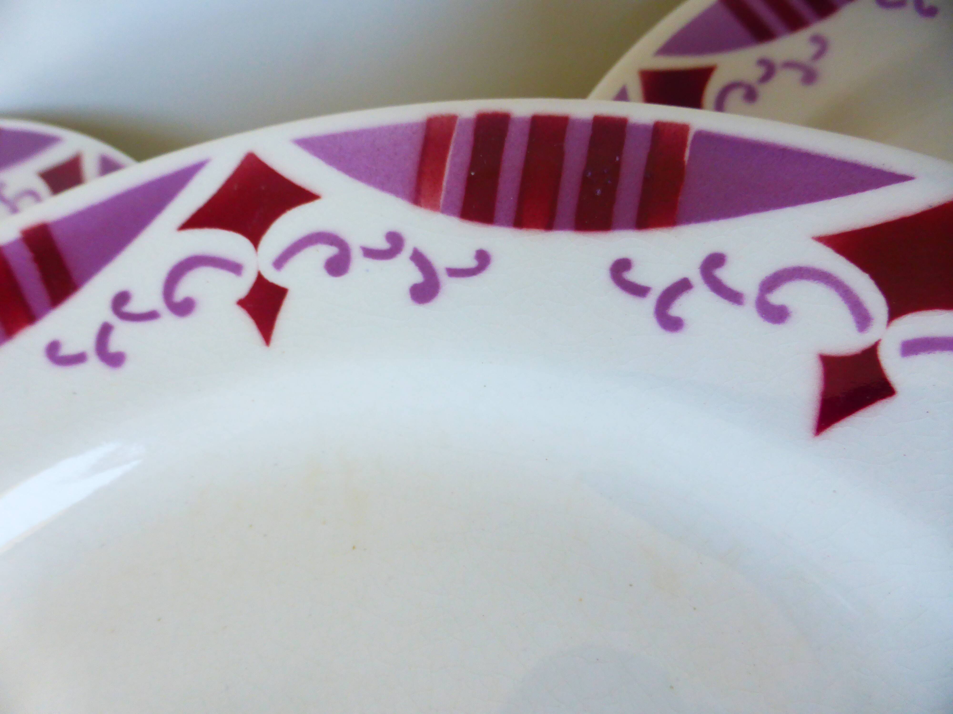 4 flat plates from Moulin des Loups and Hamage, Madeleine model 2106195