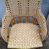 Vintage rattan lounge