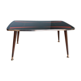 Coffee table formica tapered compass legs