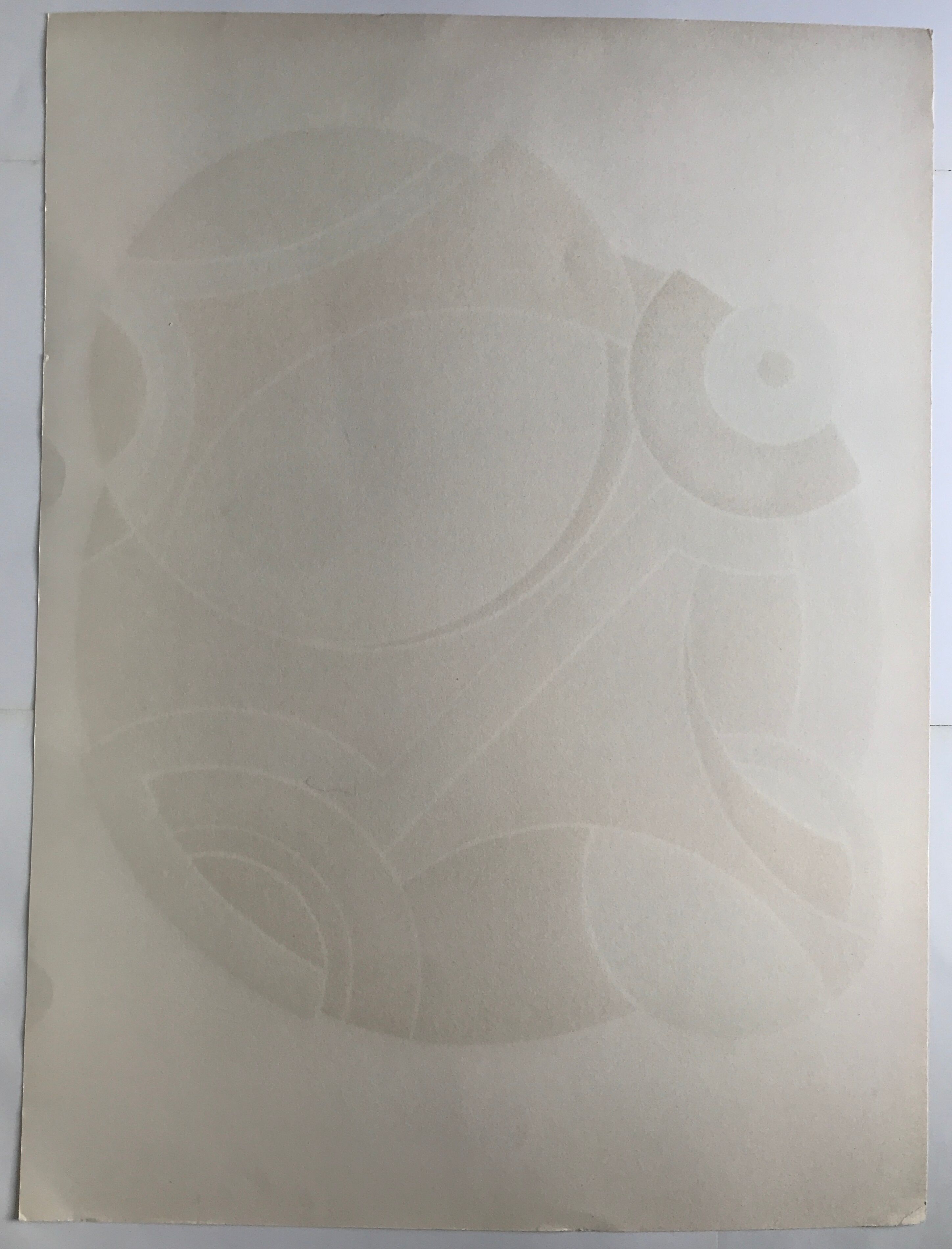Original silkscreen signed and numbered by John Harrison LEVEE, Circle, 1975