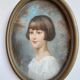 Portrait of a young girl, signed, 20th century