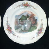 Set of 6 dessert plates in Sarreguemines model Obernai