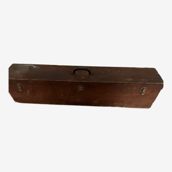 Antique wooden tool case