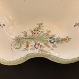 Polychrome earthenware dish signed large model