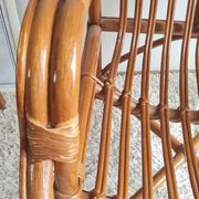Paire de fauteuils en rotin vintage circa années 70
