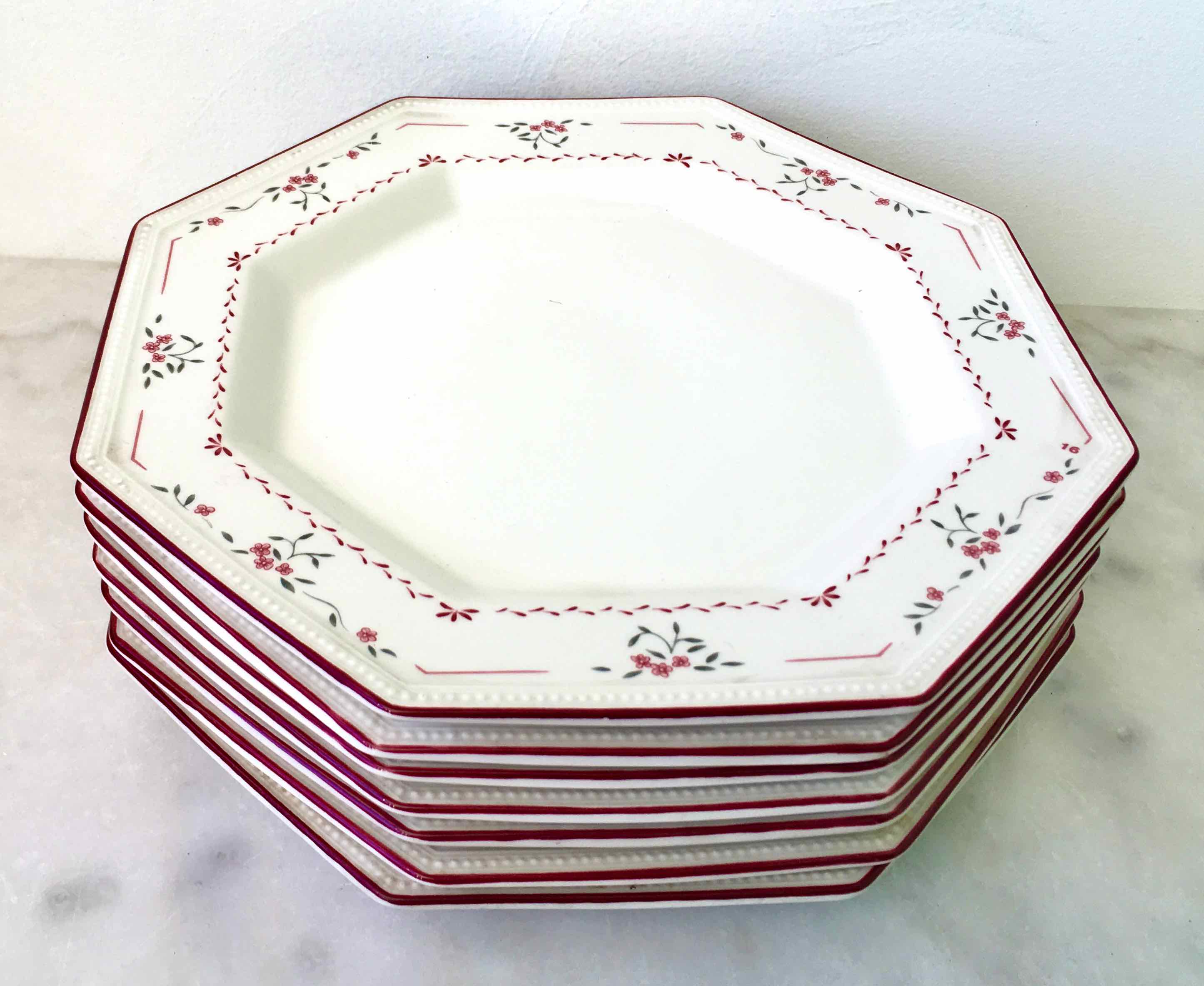 Lot de 6 assiettes anglaises Johnson Brothers