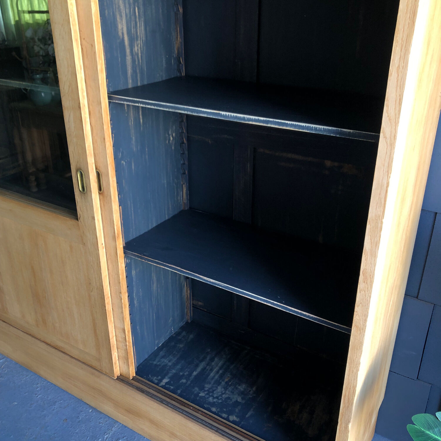 XL vintage oak bookcase