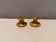 A set of ceramic candlesticks by L.Hjort Denmark 1970s.