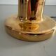 Simple table lamp in gilded porcelain by Philips NTD, 1960s, Germany.