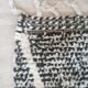 Genuine black and white Béni Ouarain Berber wool rug