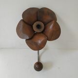 Old wooden flower pad