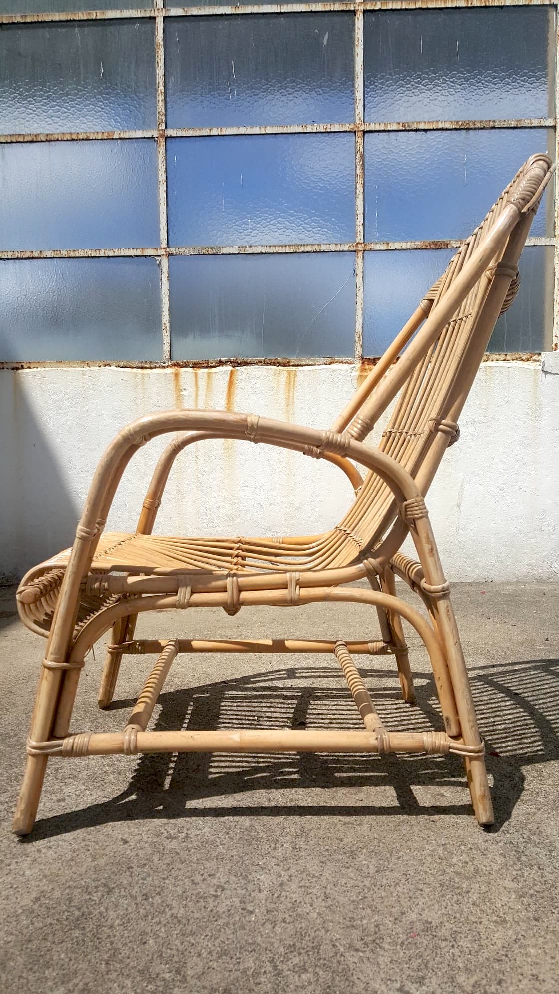 Rattan armchair 1960