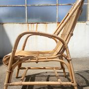 Fauteuil en rotin années 60