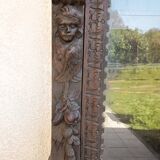 Renaissance oak library buffet from the 19th century.