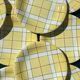 Dessert plates Salins France towel pattern from the 50s-60s.