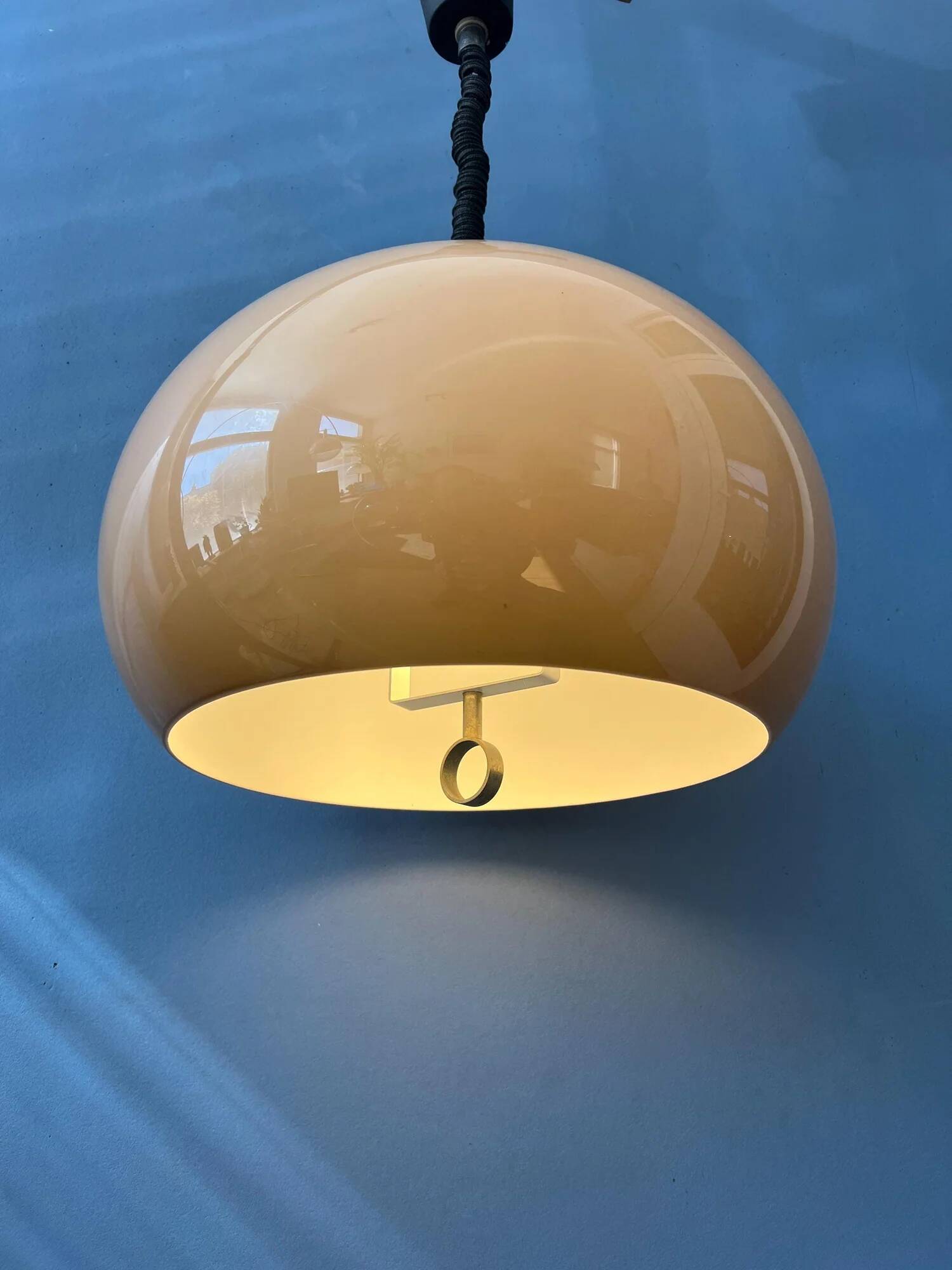 Vintage Dijkstra Space Age Mushroom Pendant Lamp